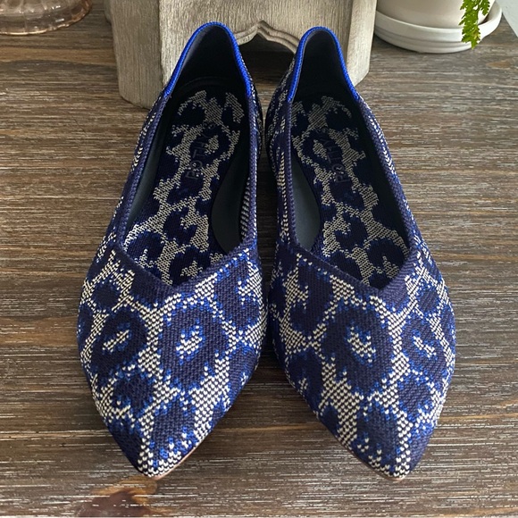 Rothy's The Point Il Indigo Cat Slip On Pointed Flats Womens 7.5 - Picture 11 of 13